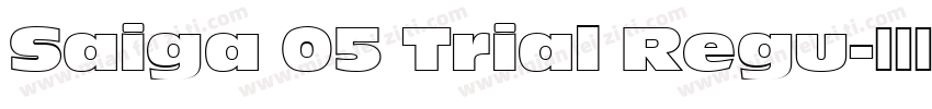Saiga 05 Trial Regu字体转换